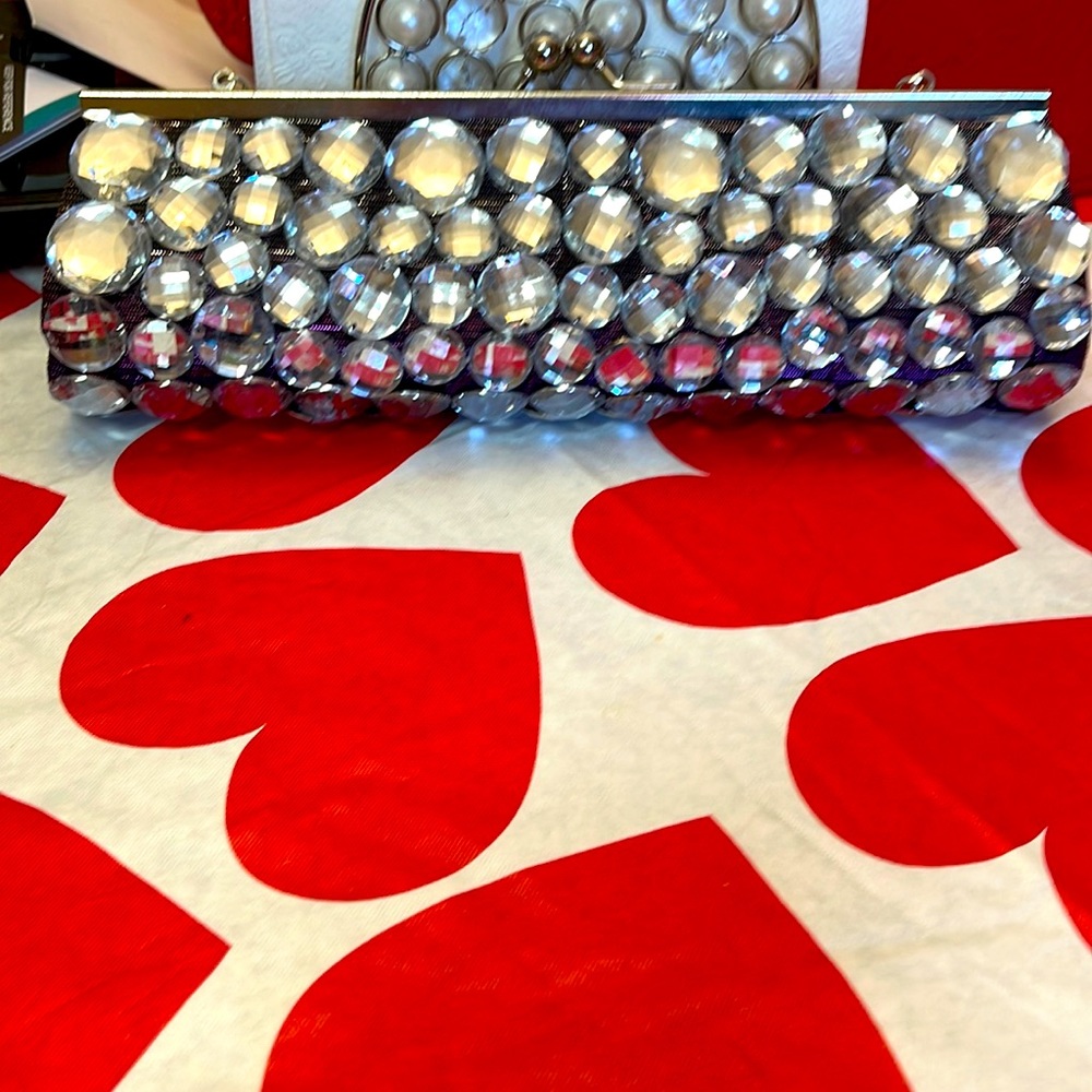 Rhinestones clutch bag